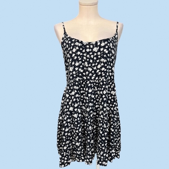 BRANDY MELVILLE one size summer spaghetti strap play dress in very dark navy - Picture 1 of 14